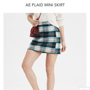 AE plaid mini skirt